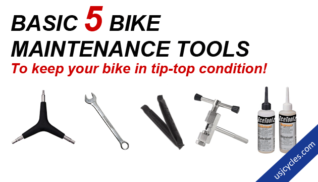 Basic 5 Bike Maintenance Tools | USJ CYCLES