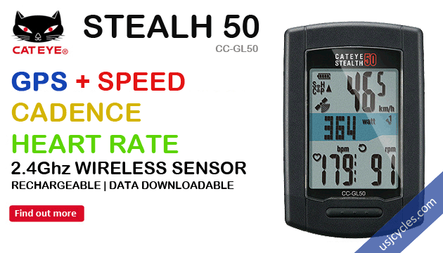 Cateye GPS Cycle computer Stealth 50