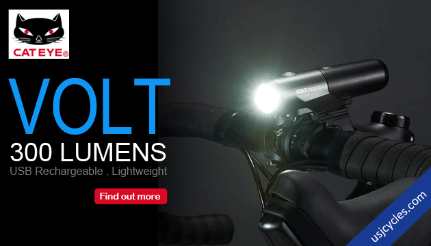 Cateye Bike Headlight - VOLT 300 (feature)
