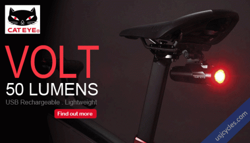 Cateye Bike Taillight - VOLT 50 (feature)