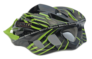 Bike Helmet - Prowell F59 Vipor- Black Green side