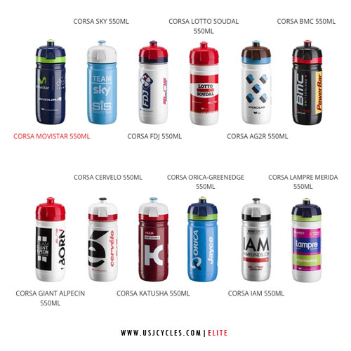 Elite Team Bottle (550ml) | USJ Bicycle Shop Malaysia