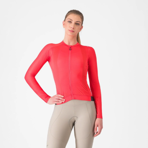 Castelli Espresso Women LS Jersey - Hibiscus