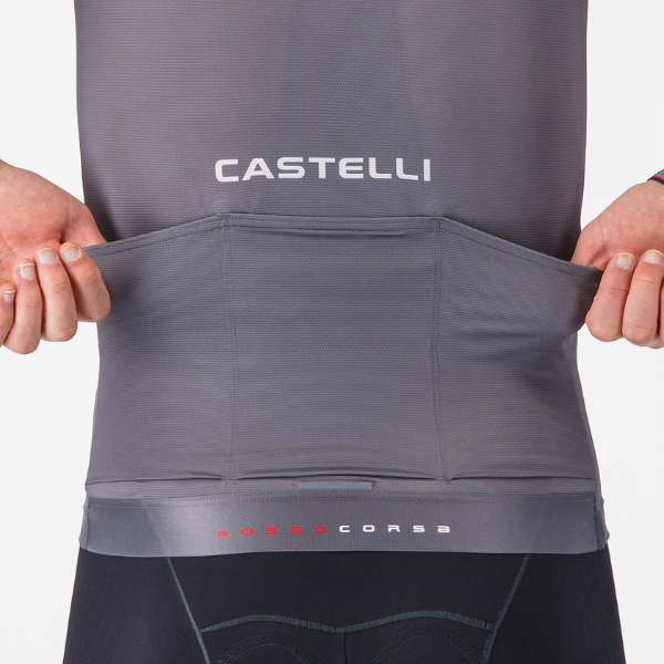 Castelli Aero Race 8S Jersey Smoky Grey - Image 4