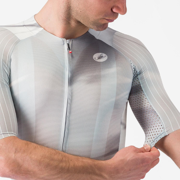 Castelli Aero Race 8S Jersey Silver Grey