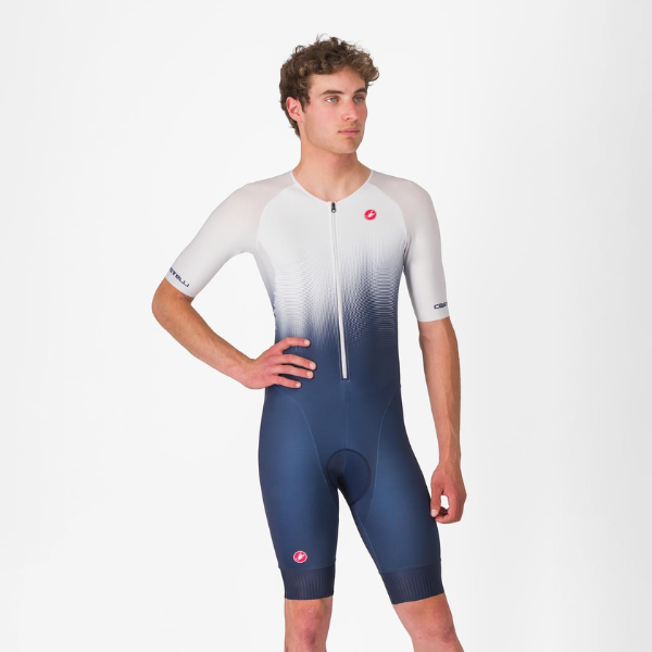 Castelli Core Tri Suit Short Sleeve White - Image 7